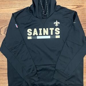 NWOT‎ Nike NFL Dri-Fit Onfield Apparel New Orleans Saints Hoodie Sweatshirt